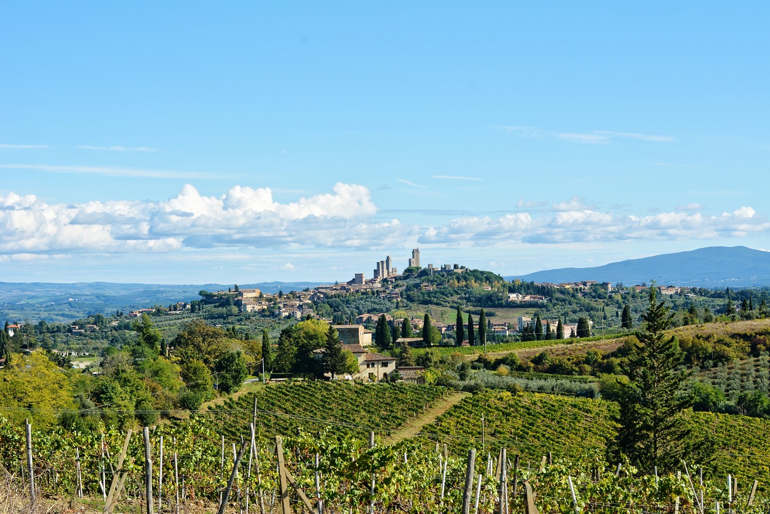 toskania rowerem San Gimigniano