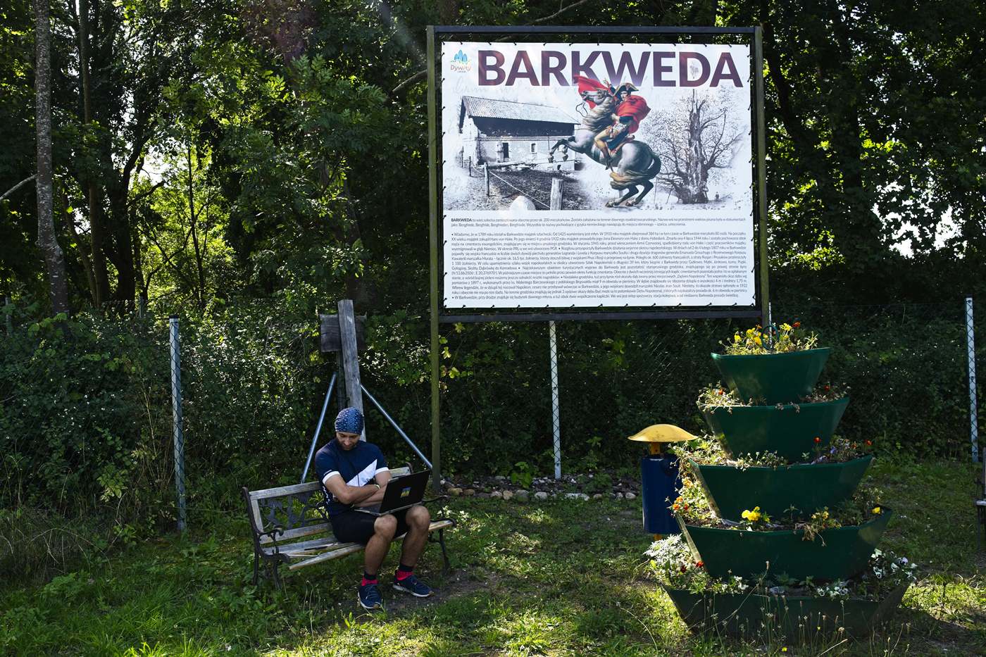 barkweda sciezka rowerowa olsztyn ostroda rowerem napoleon dąb napoleona w barkwedzie